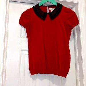 Short sleeve sweater
